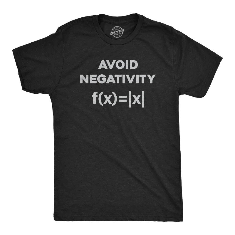 men's high-quality graphic t-shirts -Avoid Negativity Men's T Shirt