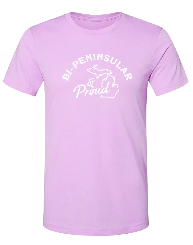 men's printed logo tees -Bi-Peninsular and Proud Unisex T-Shirt