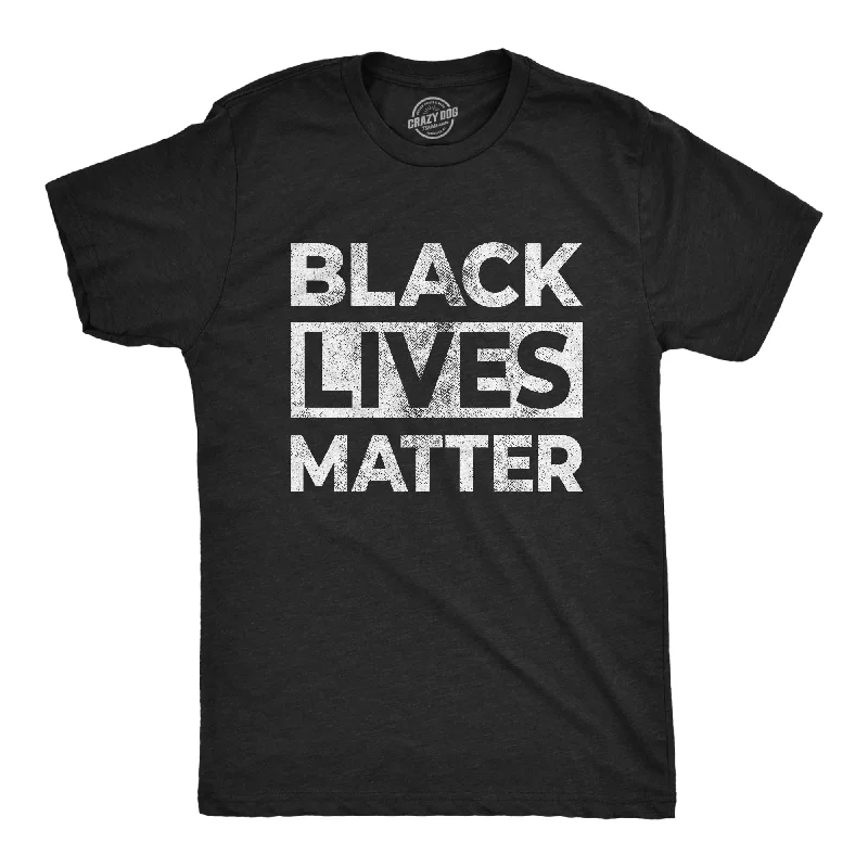 men's unique graphic t-shirts -Black Lives Matter Men's T Shirt