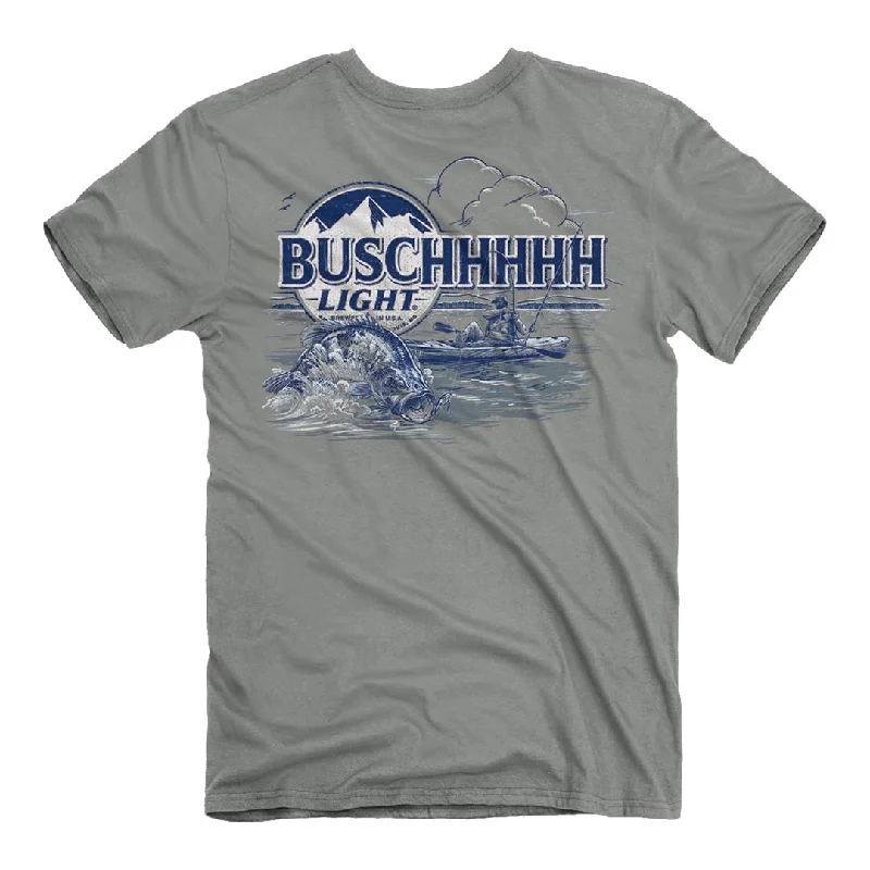 men's modern design t-shirts -Busch Light - Bass Fishing T-Shirt