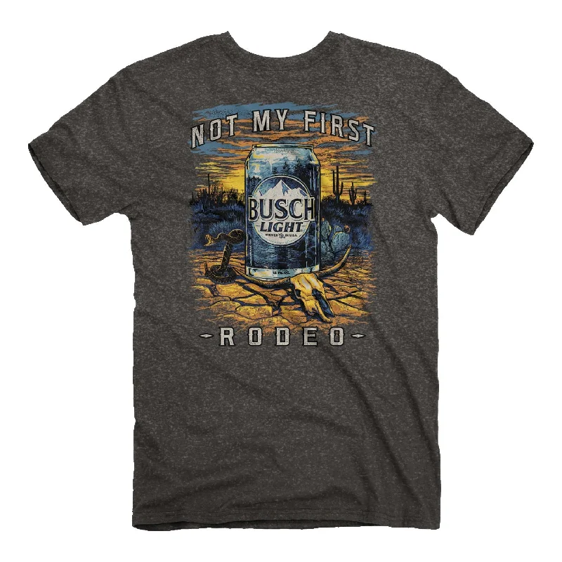 men's graphic print t-shirts -Busch Light - Desert Beer Can T-Shirt