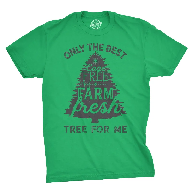 men's workout t-shirts -Cage Free Farm Fresh Tree Men's T Shirt