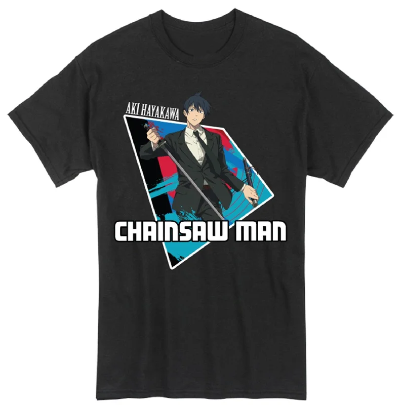 men's custom logo t-shirts -CHAINSAW MAN - AKI HAYAKAWA T-SHIRT