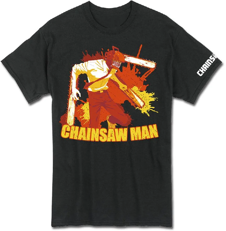 men's cotton-rich t-shirts -CHAINSAW MAN - CHAINSAW DEVIL QUOTE #1 MEN'S T-SHIRT