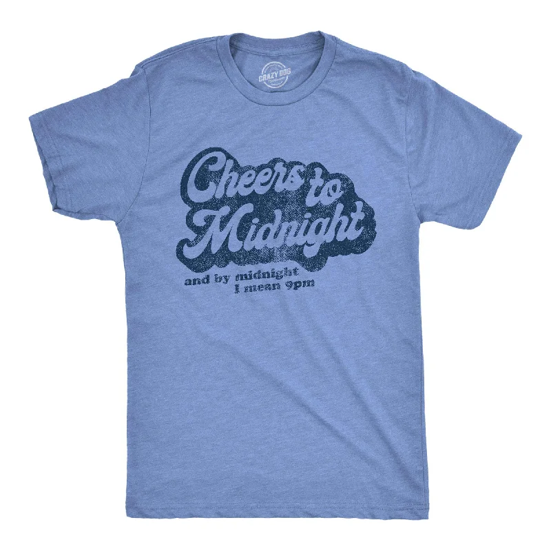 men's fun graphic print t-shirts -Cheers To Midnight Men's T Shirt