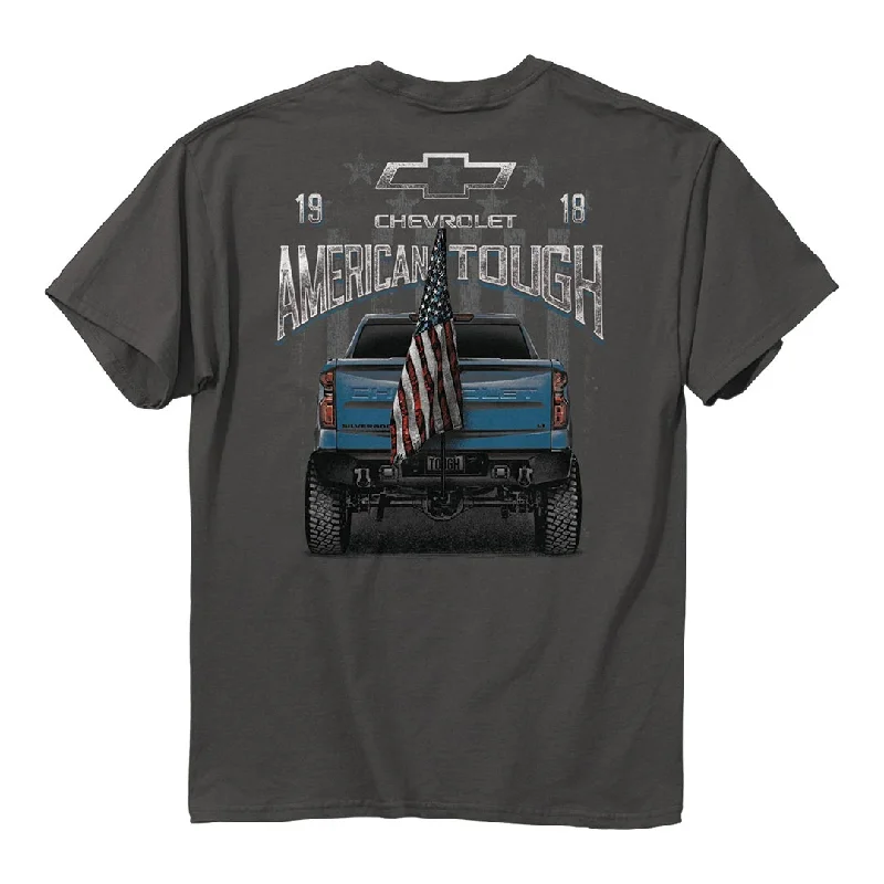 men's striped t-shirts -Chevrolet - Silverado 1500 American Tough T-Shirt