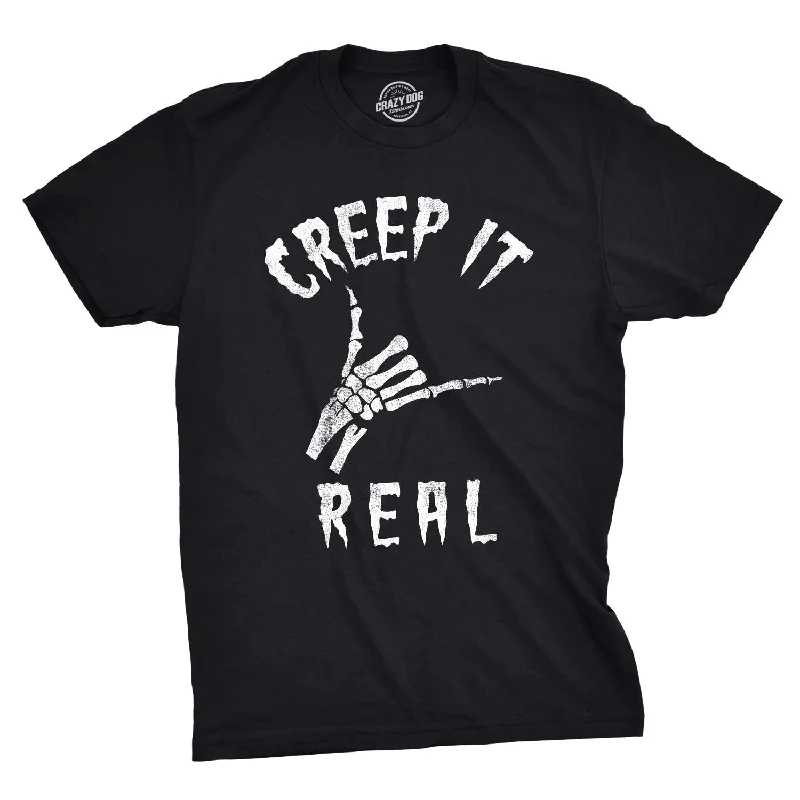 men's casual wear t-shirts -Creep It Real Men's T Shirt