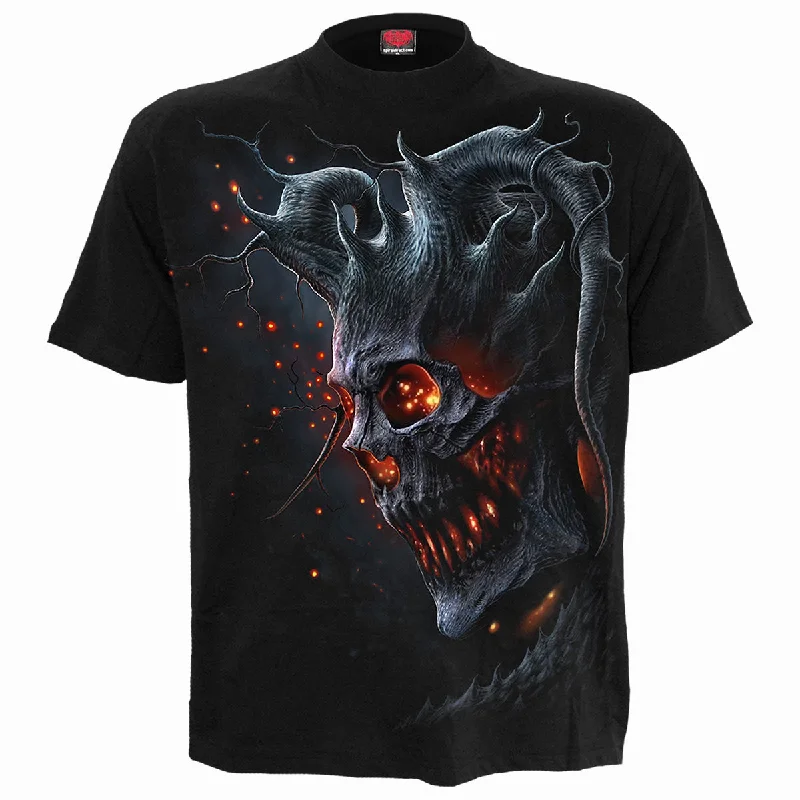 men's modern design t-shirts -DEATH EMBERS - T-Shirt Black