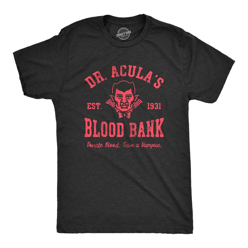 men's sporty t-shirts -Dr Aculas Blood Bank Men's T Shirt