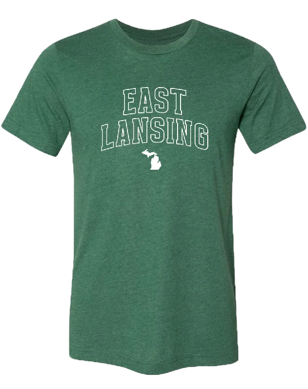 men's designer printed t-shirts -East Lansing Unisex T-Shirt