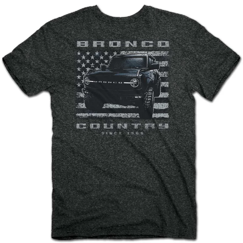 men's colorful graphic tees -Ford Bronco - Country T-Shirt