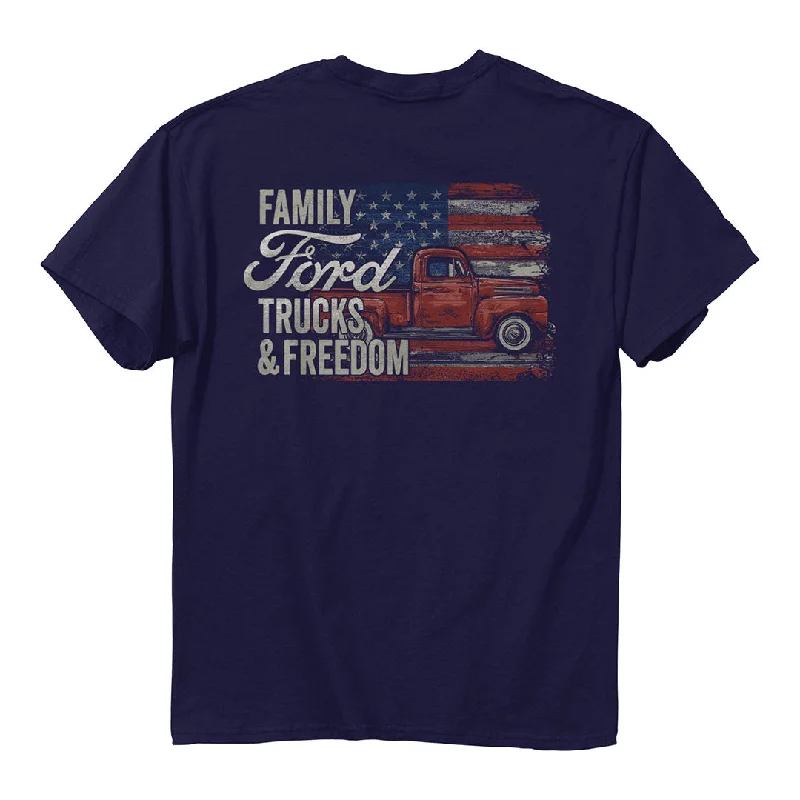 men's personalized t-shirts -Ford - F-1 Freedom Truck T-Shirt