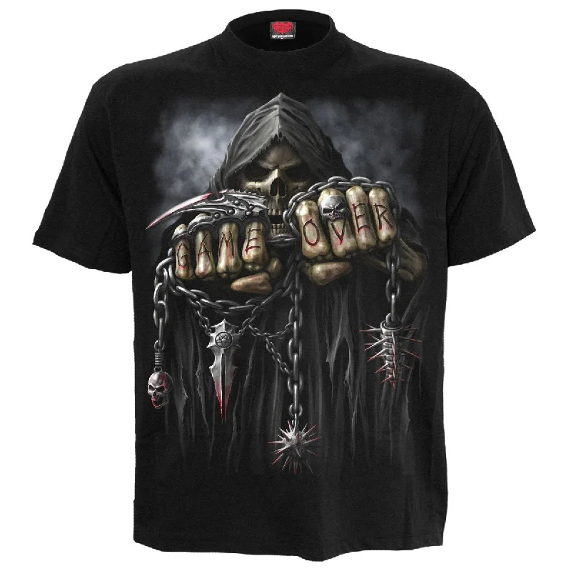 men's statement t-shirts -GAME OVER - T-Shirt Black