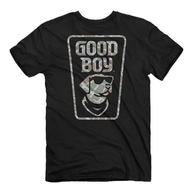 men's graphic t-shirts -Good Boy - Camo T-Shirt