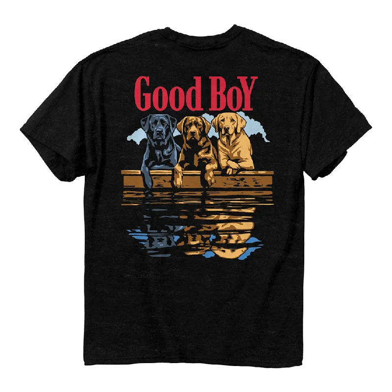 men's crewneck t-shirts -Good Boy - Dock Dogs T-Shirt