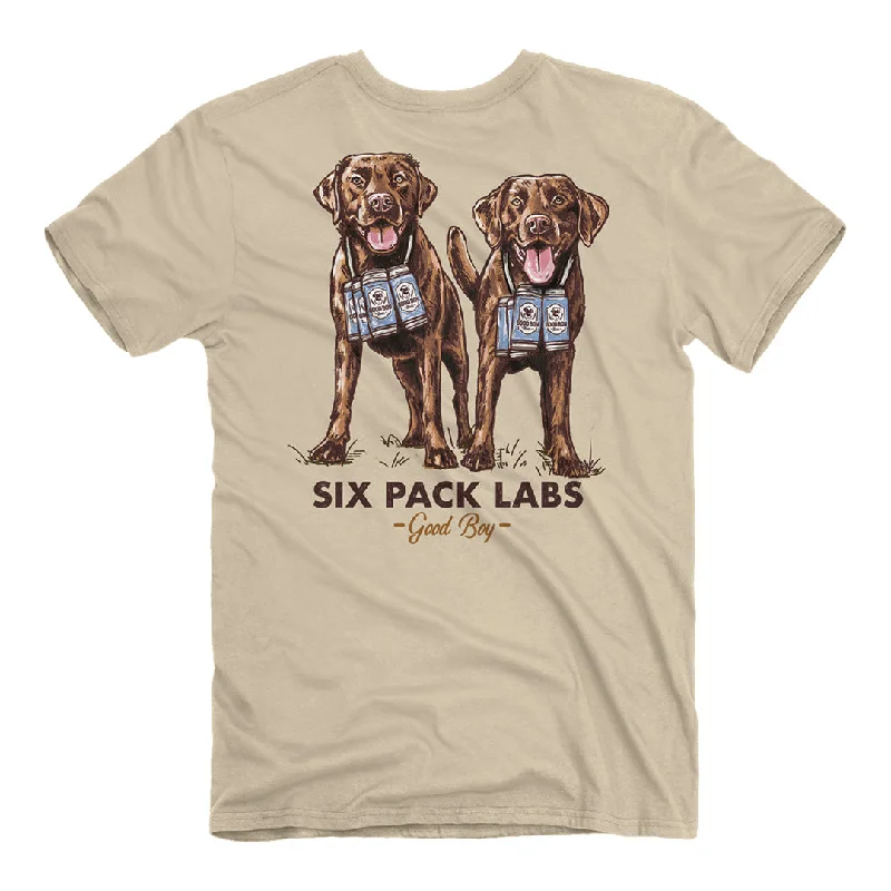 men's cool graphic t-shirts -Good Boy - Six Pack Labs T-Shirt