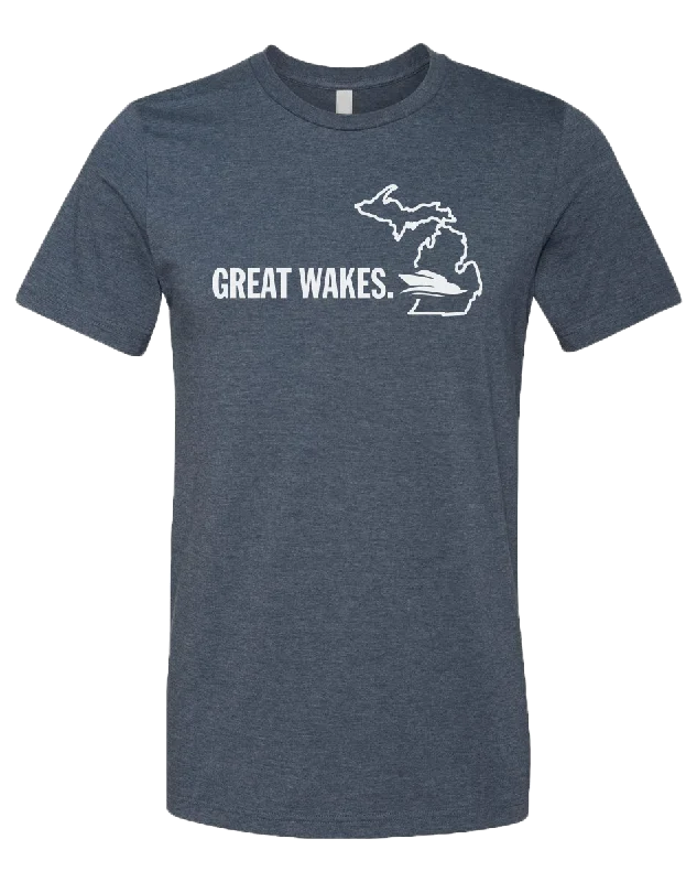 men's oversized t-shirts -Great Wakes Unisex T-Shirt