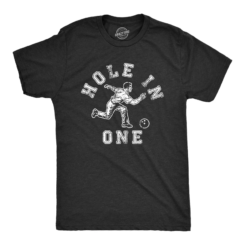 men's eco-friendly t-shirts -Hole In One Bowling Men's T Shirt