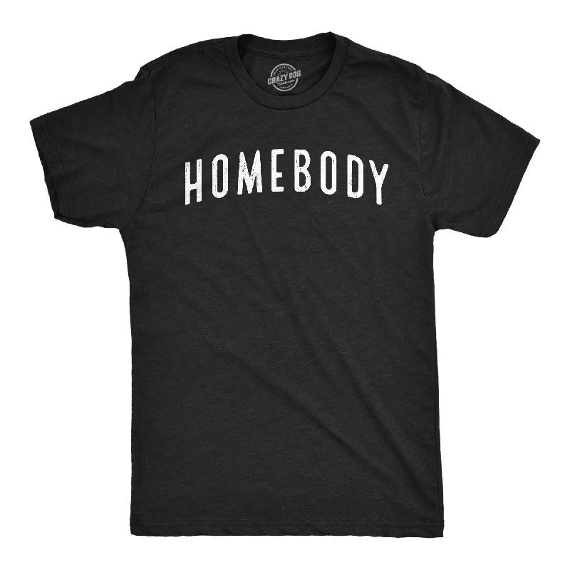 men's relaxed fit graphic t-shirts -Homebody Men's T Shirt