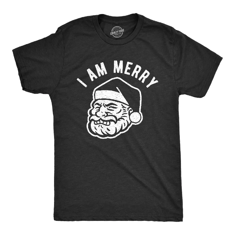 men's trendy graphic t-shirts -I Am Merry Men's T Shirt