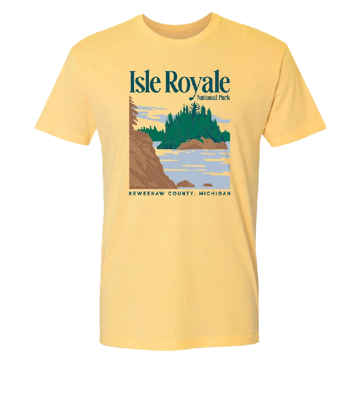 men's custom logo t-shirts -Isle Royale Unisex T-Shirt