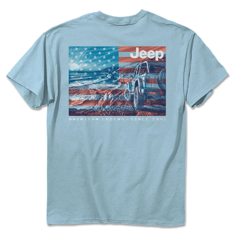 men's colorful t-shirts -Jeep - American Shore T-Shirt