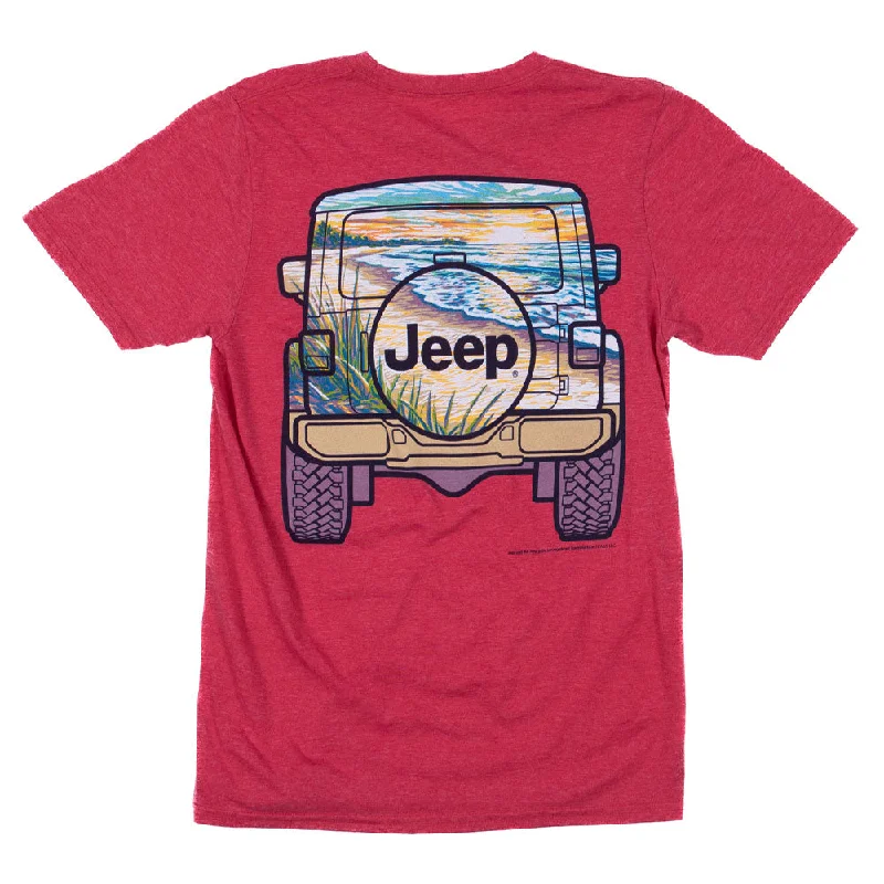 men's comfortable graphic tees -Jeep - Back to the Beach T-Shirt