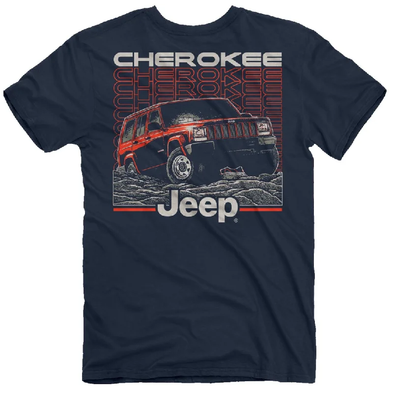 men's daily wear t-shirts -Jeep - Cherokee Repeat T-Shirt