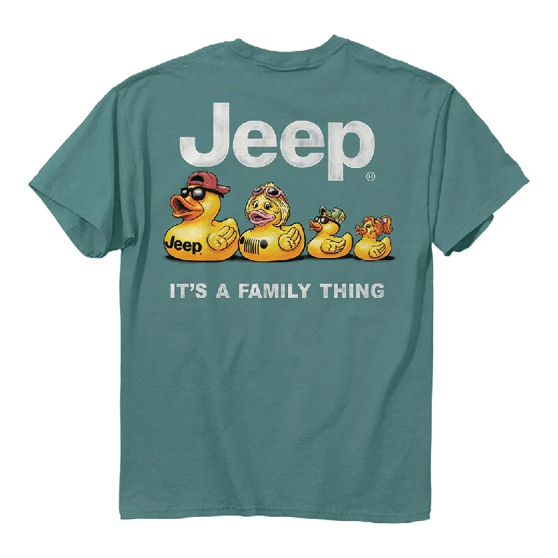 men's designer t-shirts -Jeep - Duck Family T-Shirt