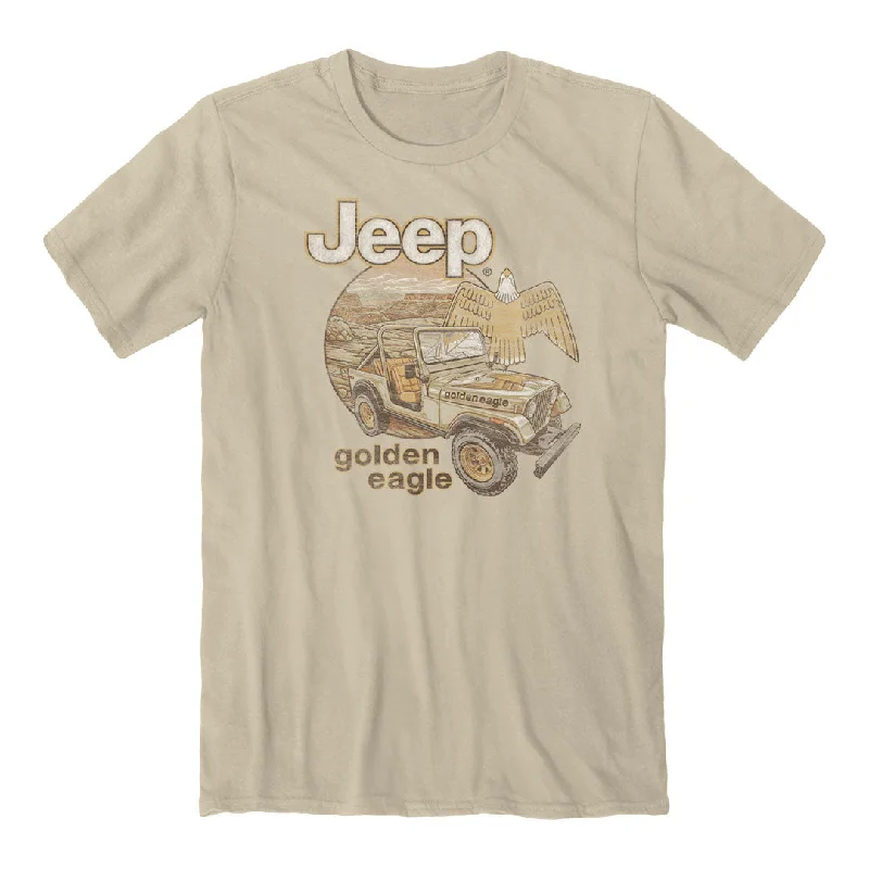 men's bold design t-shirts -Jeep - Golden Eagle T-Shirt