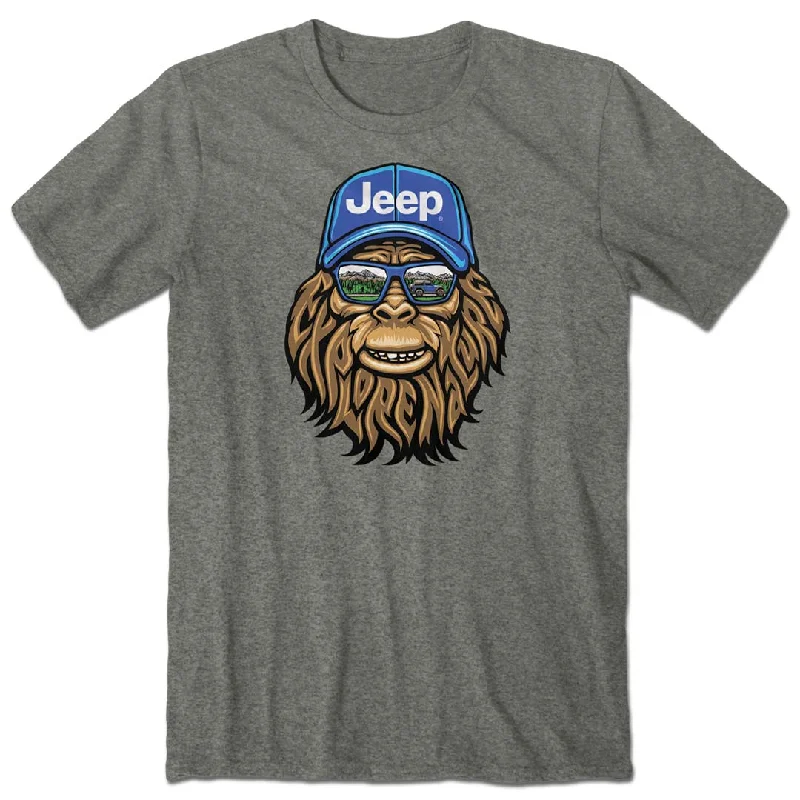 men's daily wear t-shirts -Jeep - Nature Squatch T-Shirt