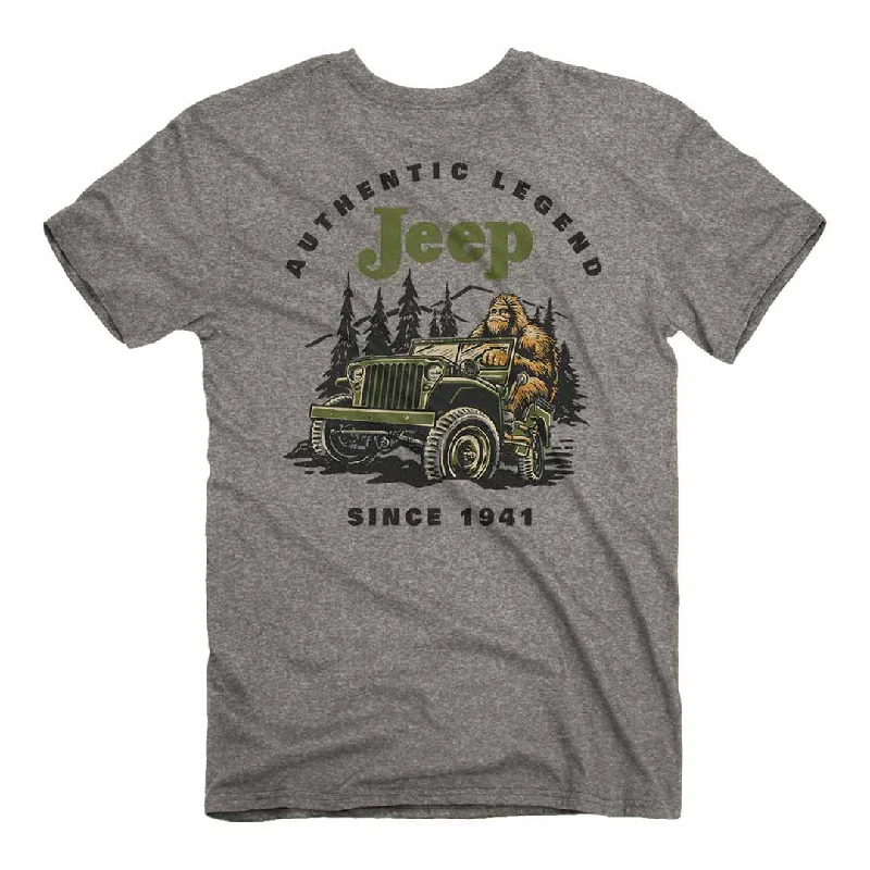 men's graphic design t-shirts -Jeep - Sasquatch Legend T-Shirt