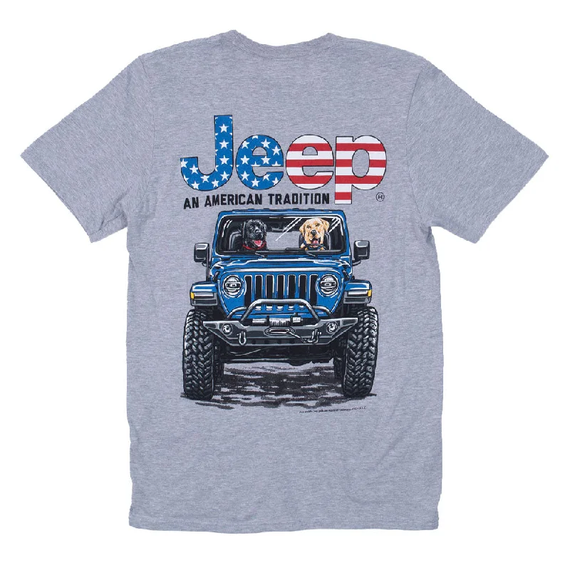 men's graphic print t-shirts -Jeep - USA Labs T-Shirt