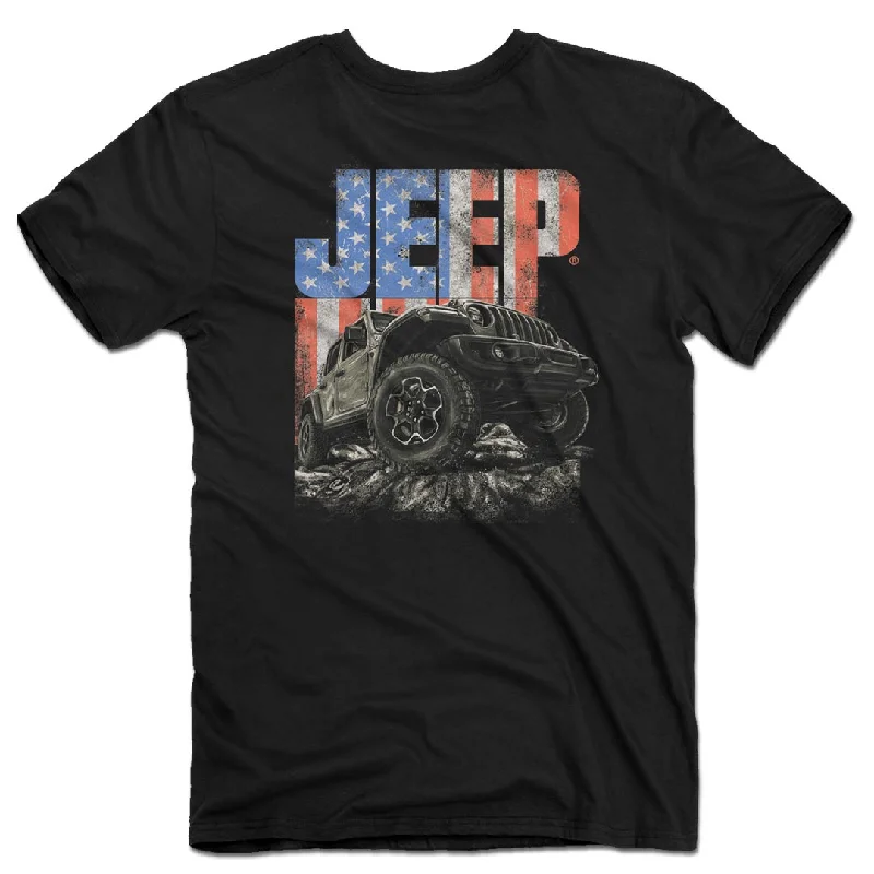 men's colorful t-shirts -Jeep - USA Rocks T-Shirt