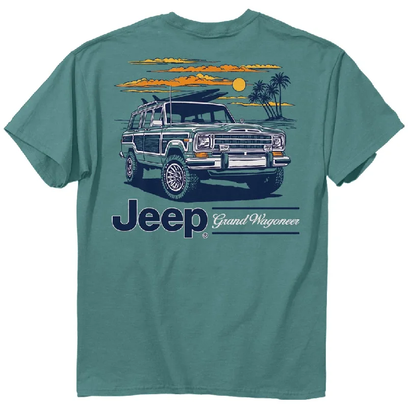 men's soft cotton crewneck t-shirts -Jeep - Grand Wagoneer Surf T-Shirt