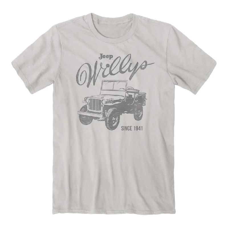 men's vintage graphic t-shirts -Jeep - Willys T-Shirt