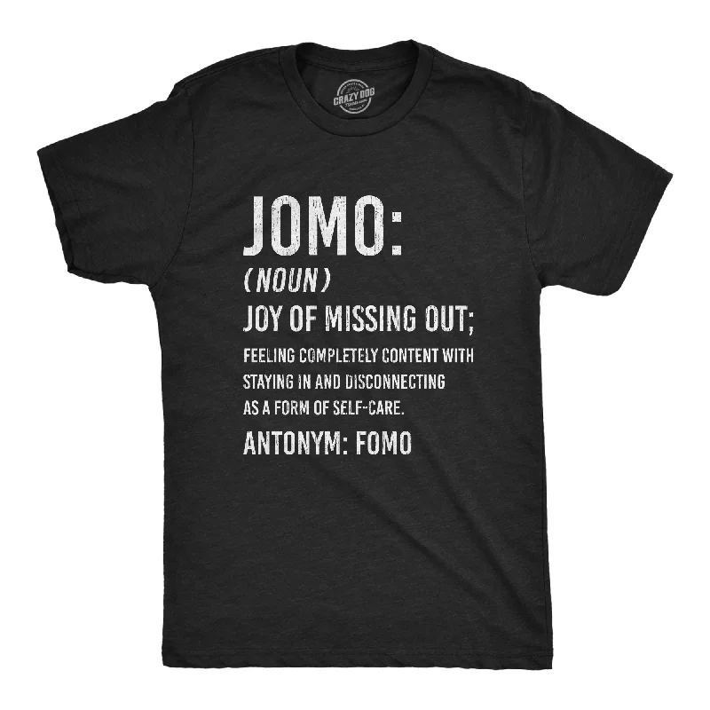 men's colorful graphic tees -JOMO Joy Of Missing Out Men's T Shirt