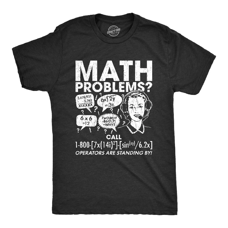 men's cotton blend t-shirts -Math Problems? Men's T Shirt