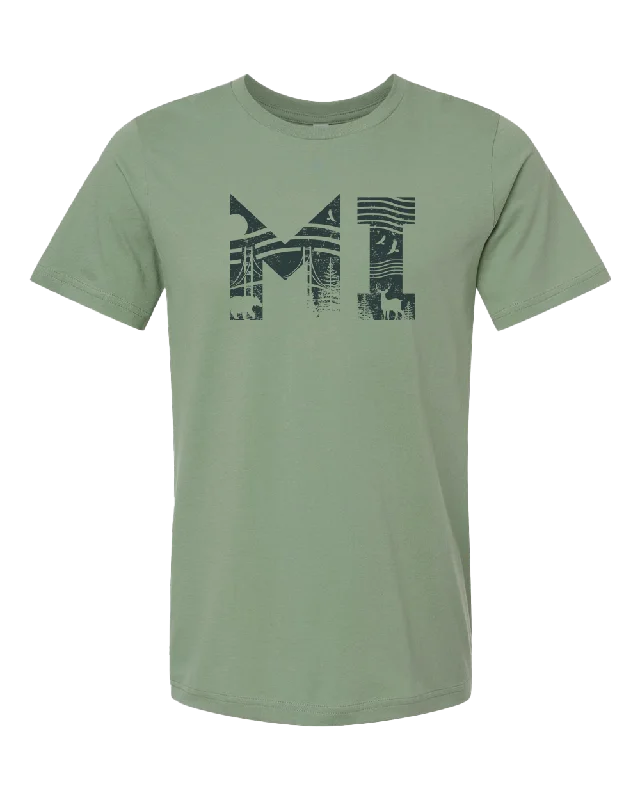 men's comfortable graphic tees -MI Naturescape Unisex T-Shirt