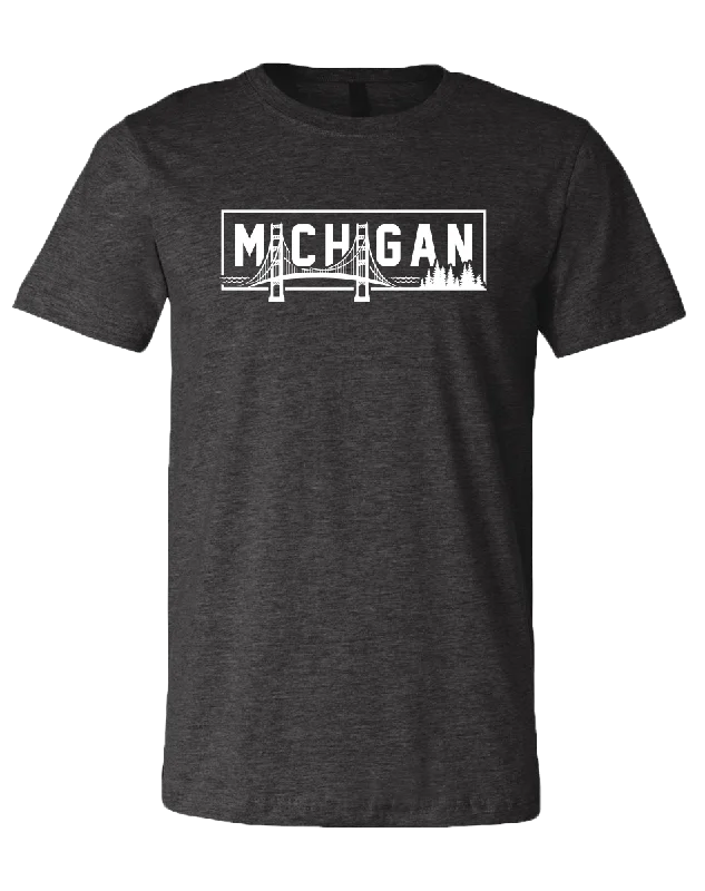 men's striped t-shirts -Michigan Mighty Mac T-Shirt