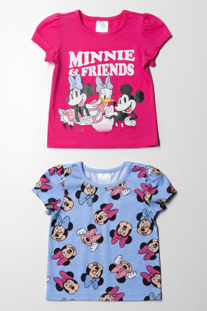 men's oversized t-shirts -Minnie Mouse And Friends 2 Pack T-Shirt Pink