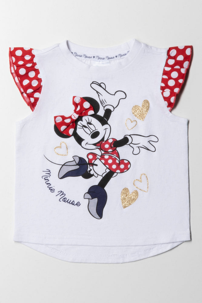 men's fashion-forward t-shirts -Minnie Mouse T-Shirt White