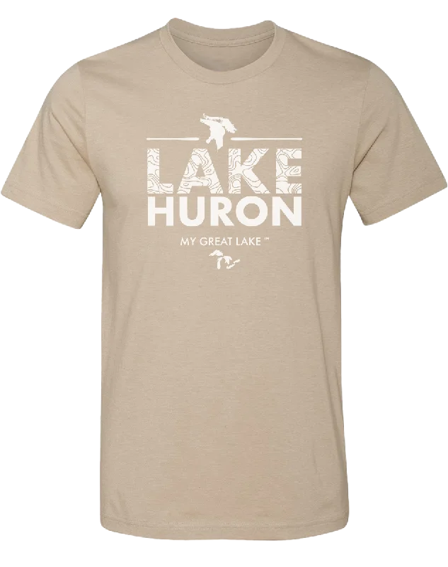 men's relaxed fit t-shirts -My Great Lake Huron Unisex T-Shirt