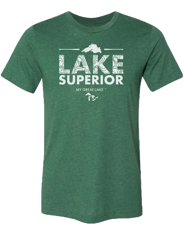 men's trendy printed t-shirts -My Great Lake Superior Unisex T-Shirt