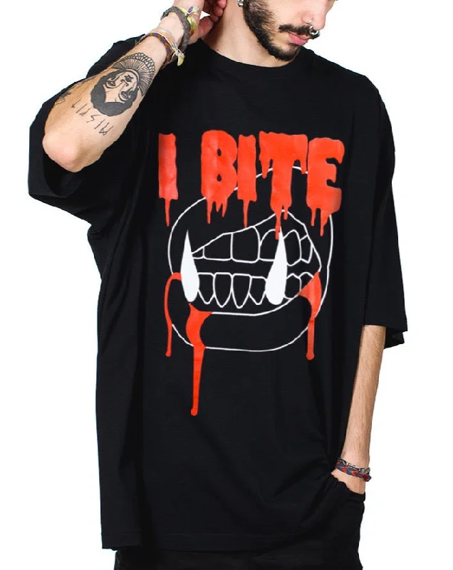 men's statement t-shirts -OVERSIZE I BITE T-SHIRT