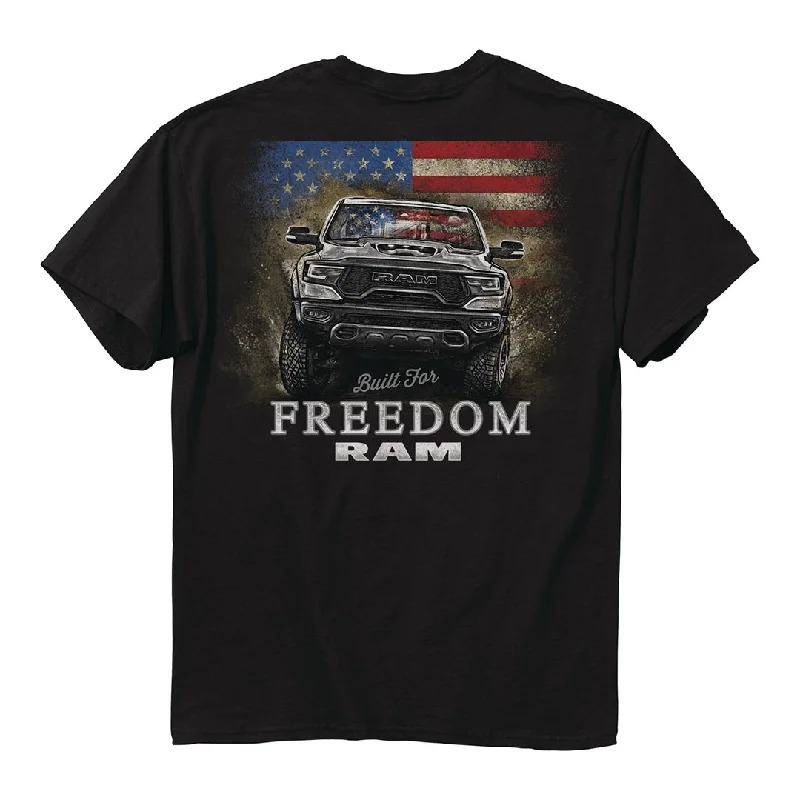 men's graphic print t-shirts -Ram - Built for Freedom T-Shirt