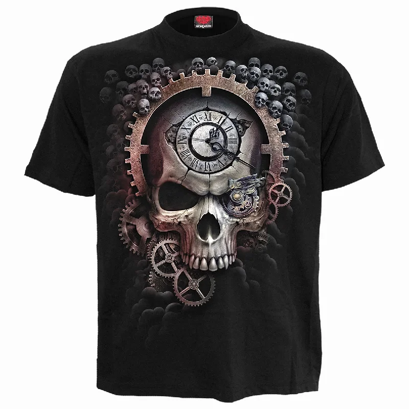 men's custom logo t-shirts -REAPER TIME - T-Shirt Black