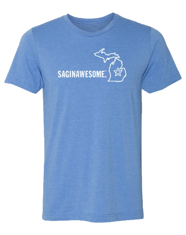 men's graphic print tees for casual wear -Saginawesome Unisex T-Shirt