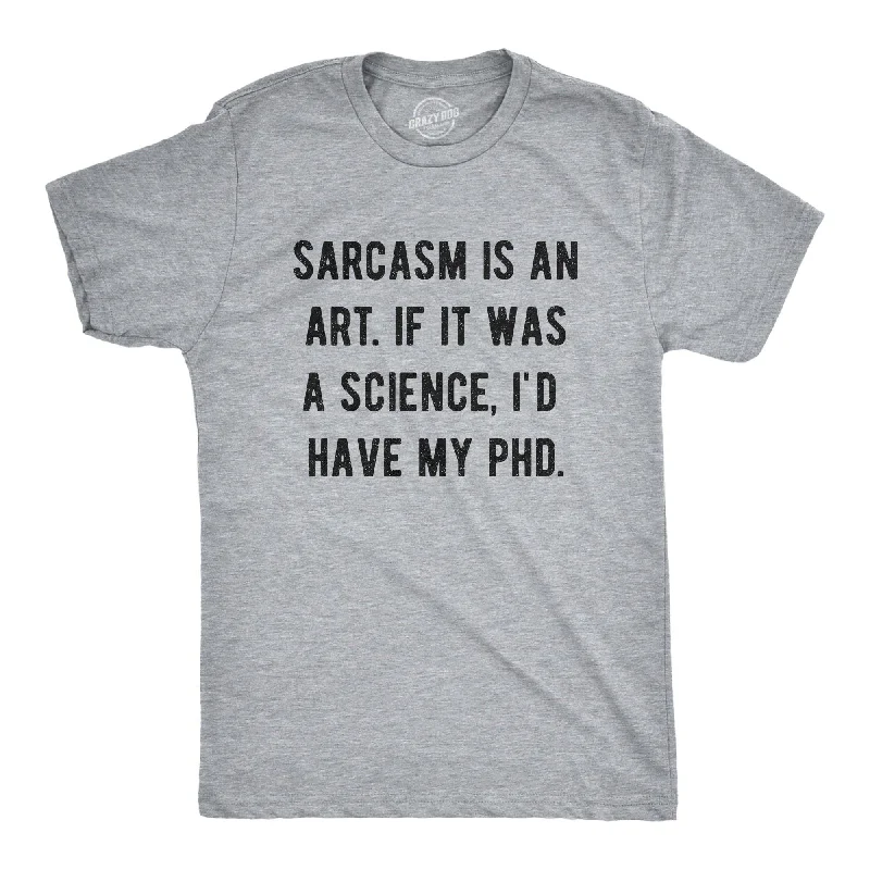 men's oversized t-shirts -Sarcasm Is An Art Men's T Shirt