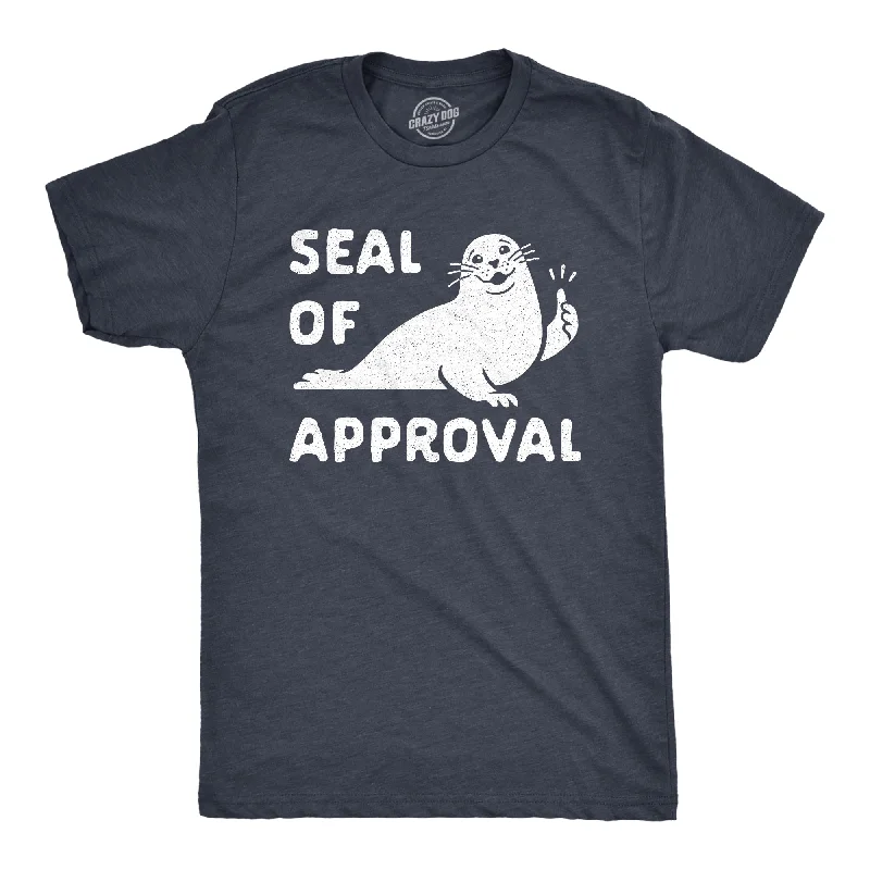 men's fashion-forward t-shirts -Seal Of Approval Men's T Shirt